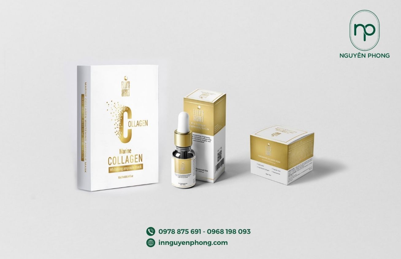 Hộp mềm in cao cấp đựng collagen